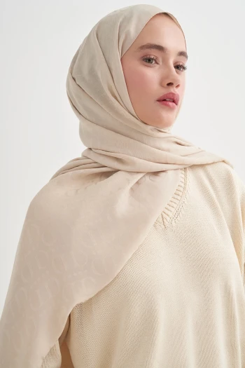 BEJ Carell Luxe Desen Liora Pamuk Şal