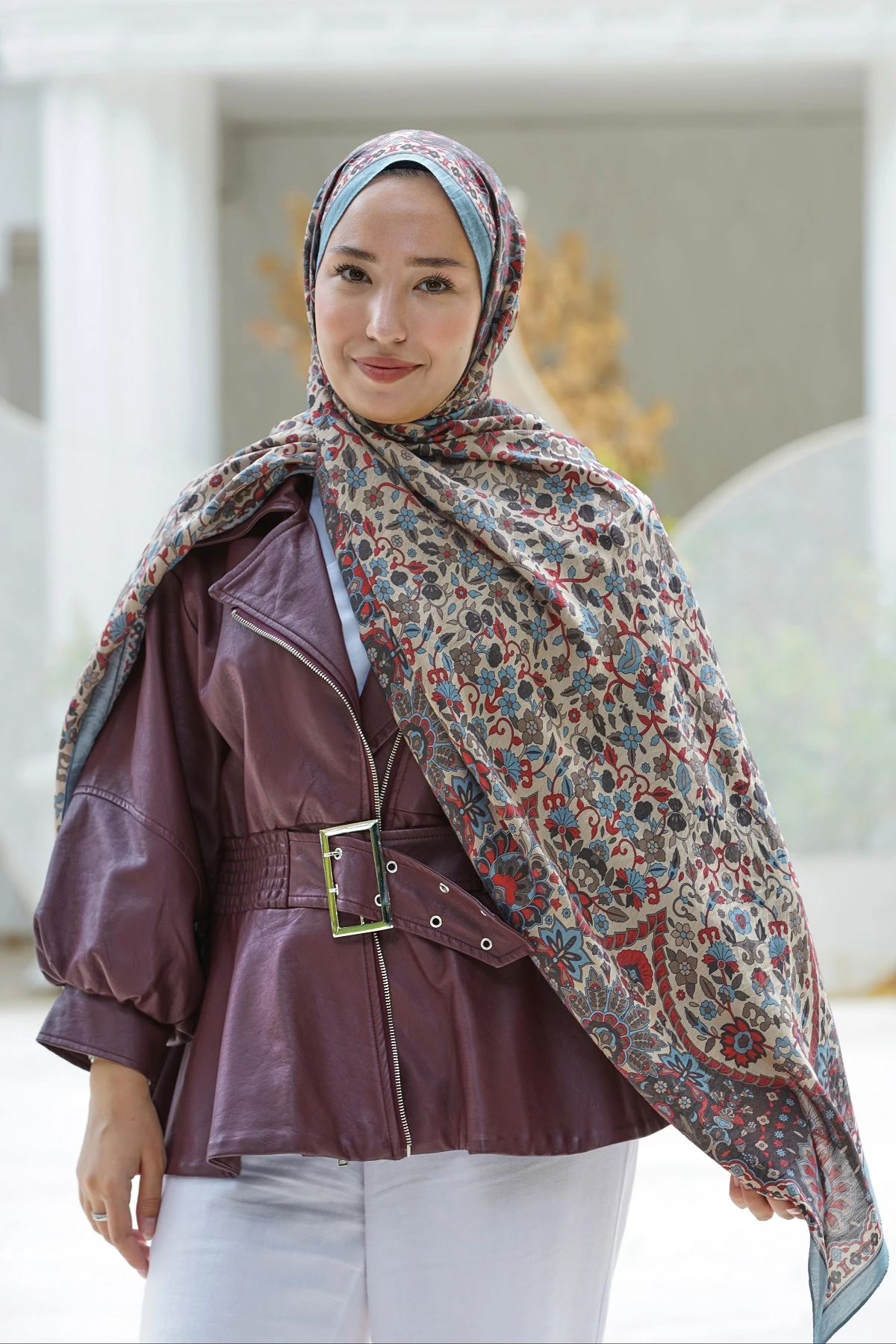 Füme Loryan Scarf Diamond Adel Şal