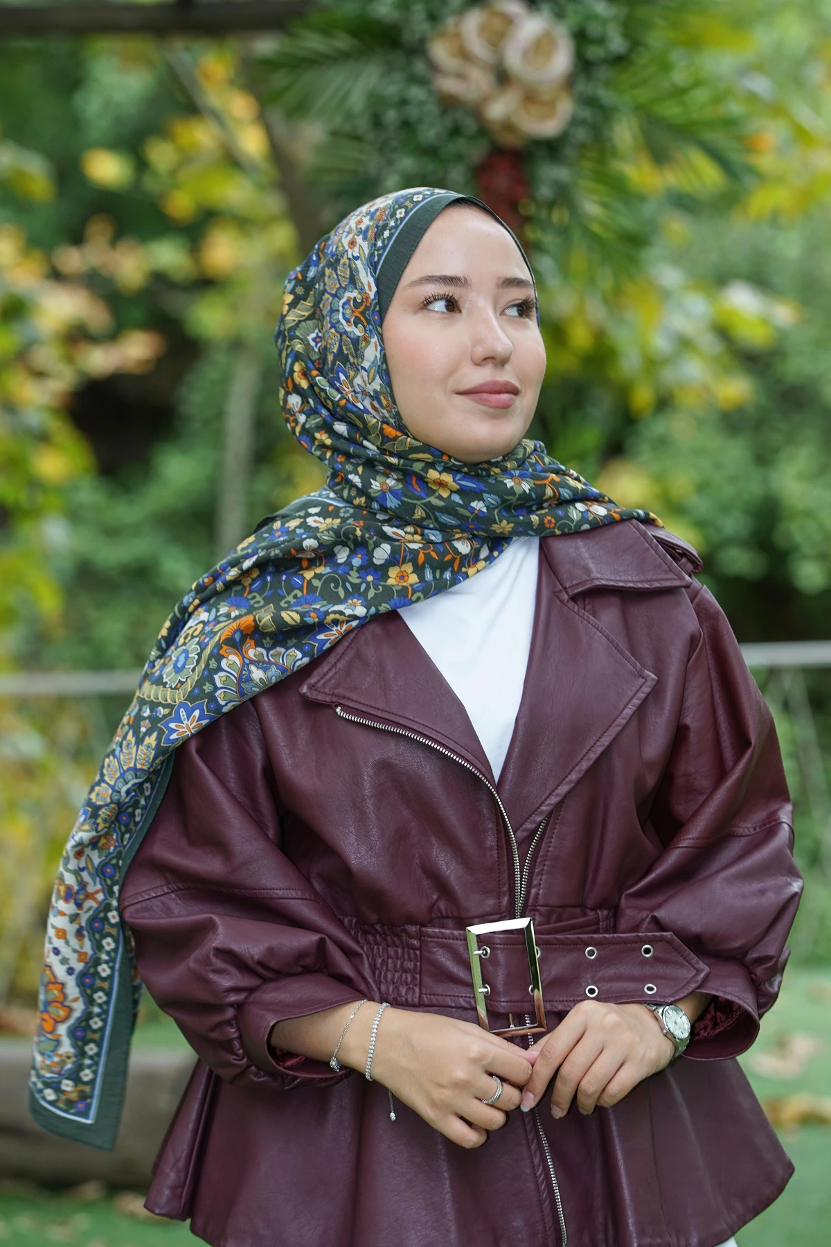 HAKİ Loryan Scarf Diamond Adel Şal