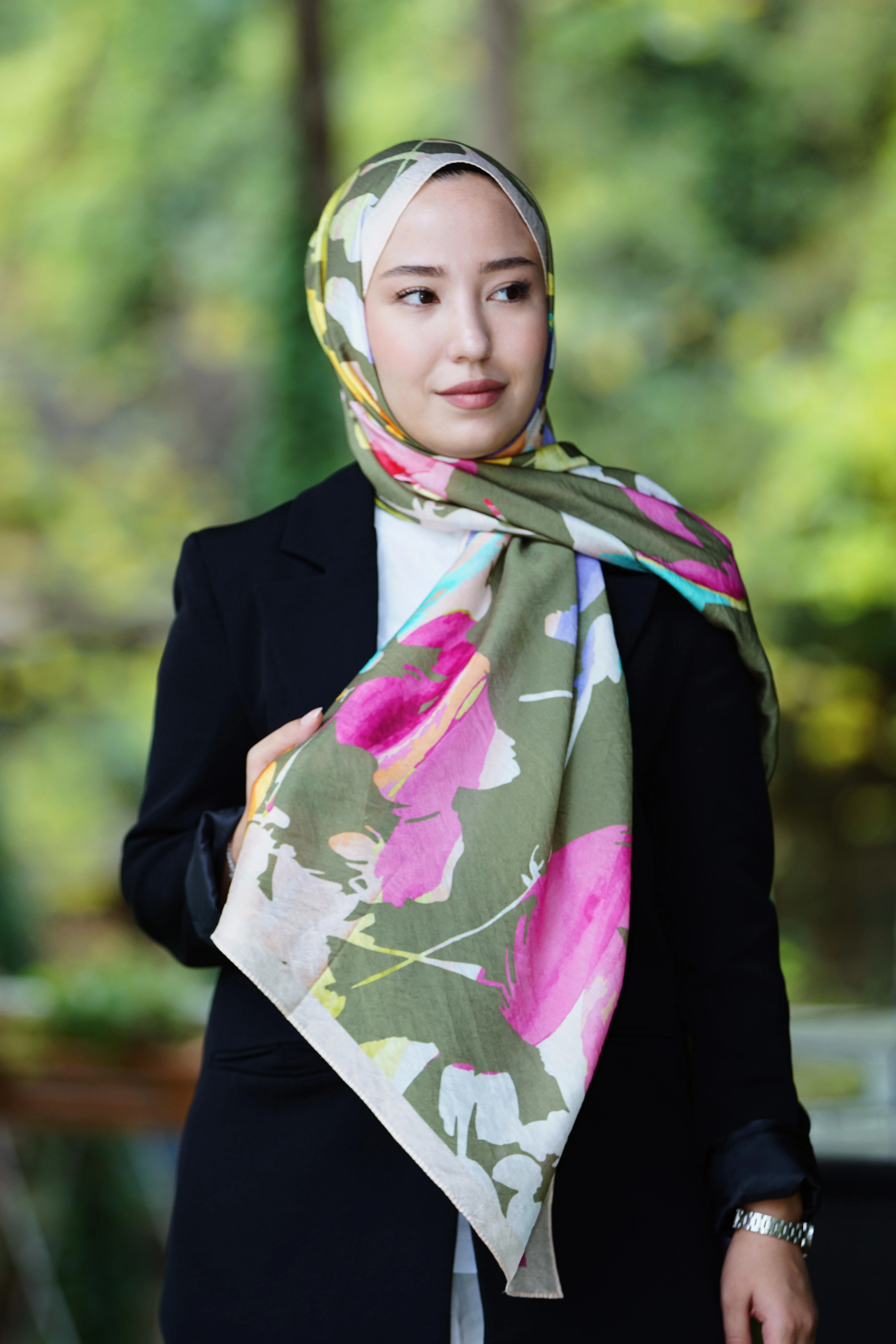 HAKİ Loryan Scarf Diamond Aliza Şal