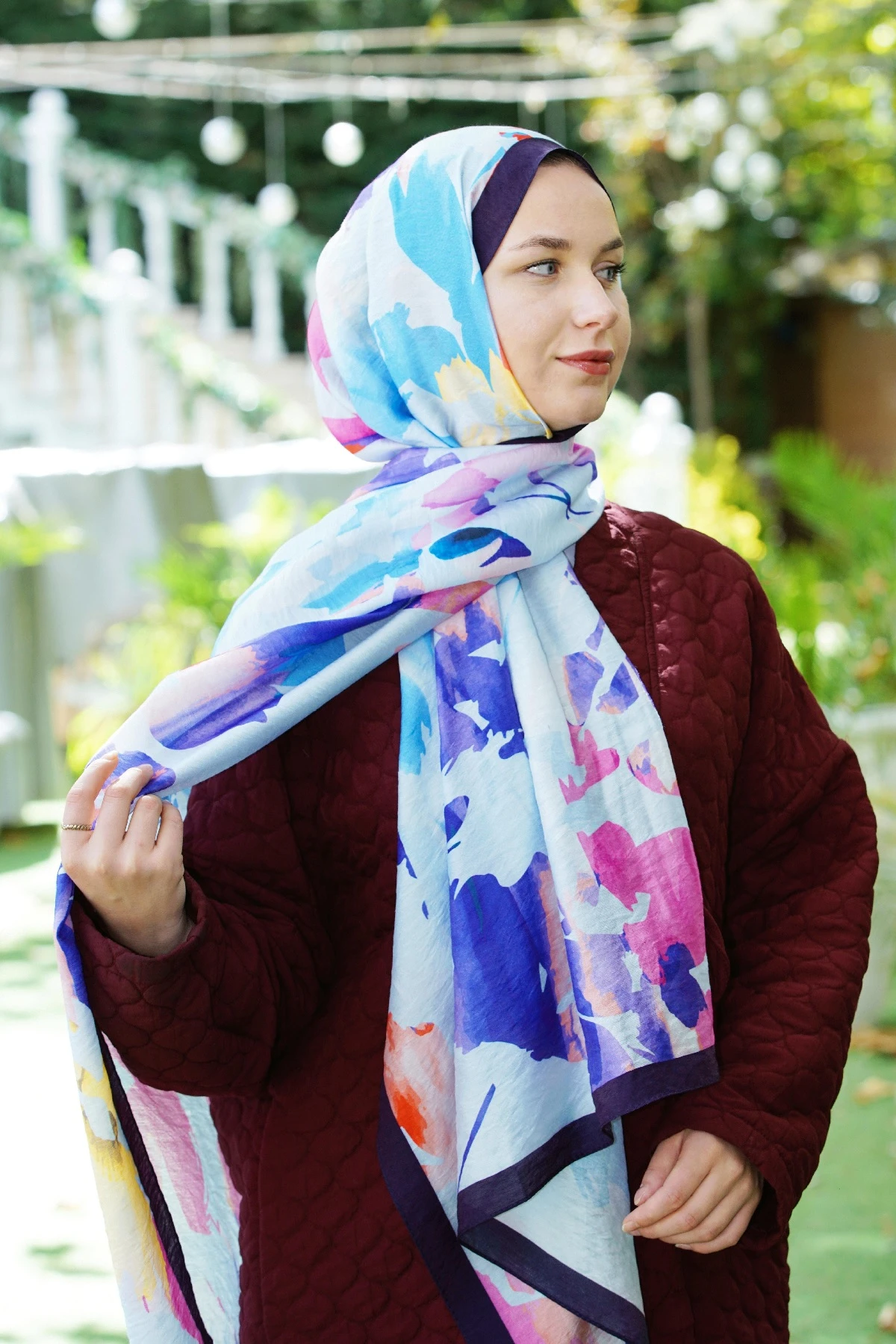 LACİVERT Loryan Scarf Diamond Aliza Şal