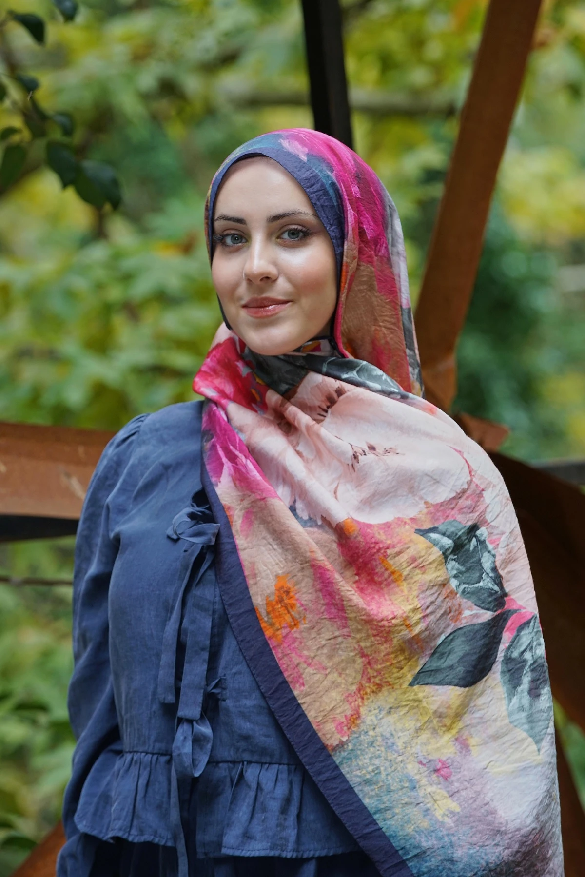 LACİVERT Loryan Scarf Diamond Anna Şal