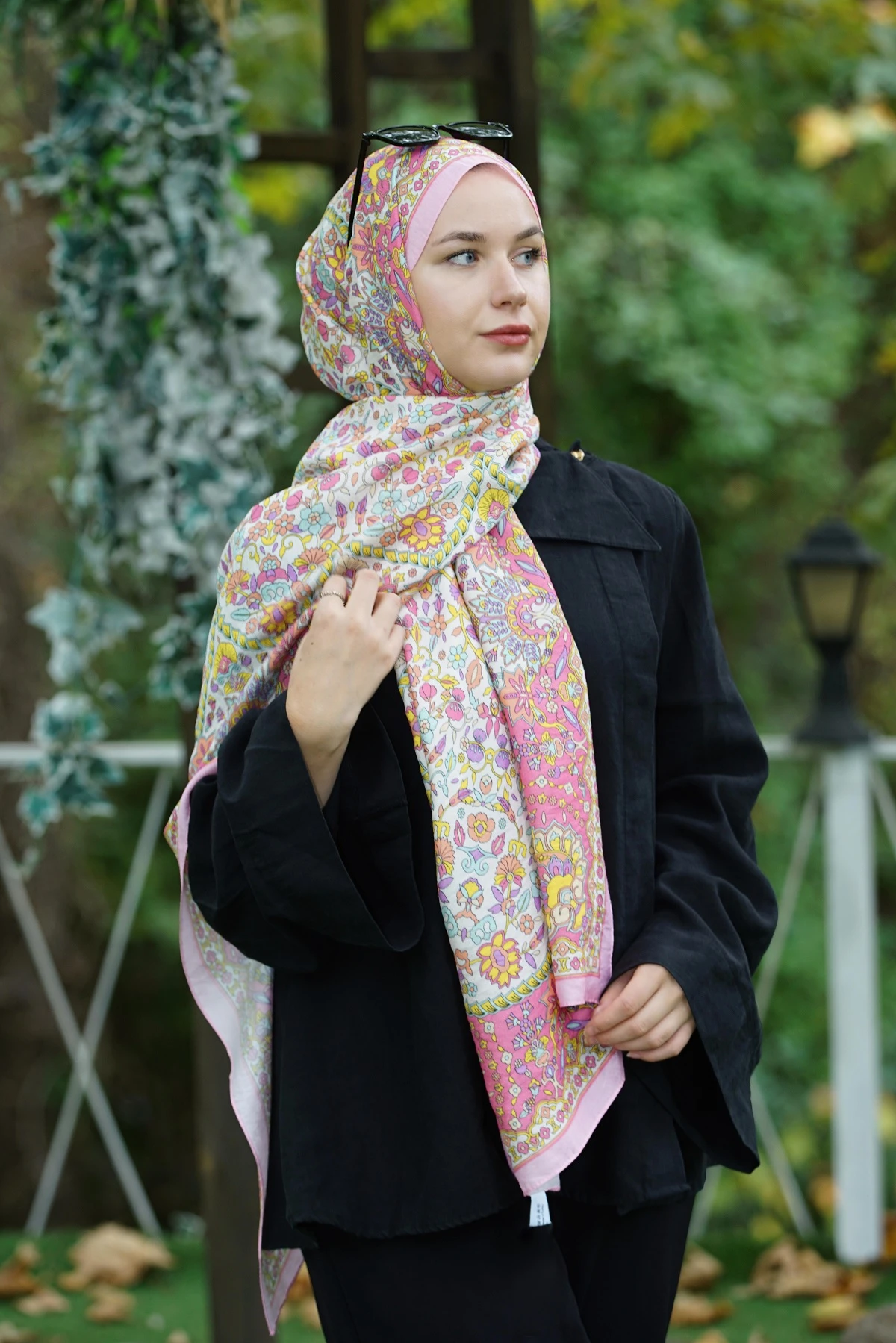 Pembe Loryan Scarf Diamond Adel Şal