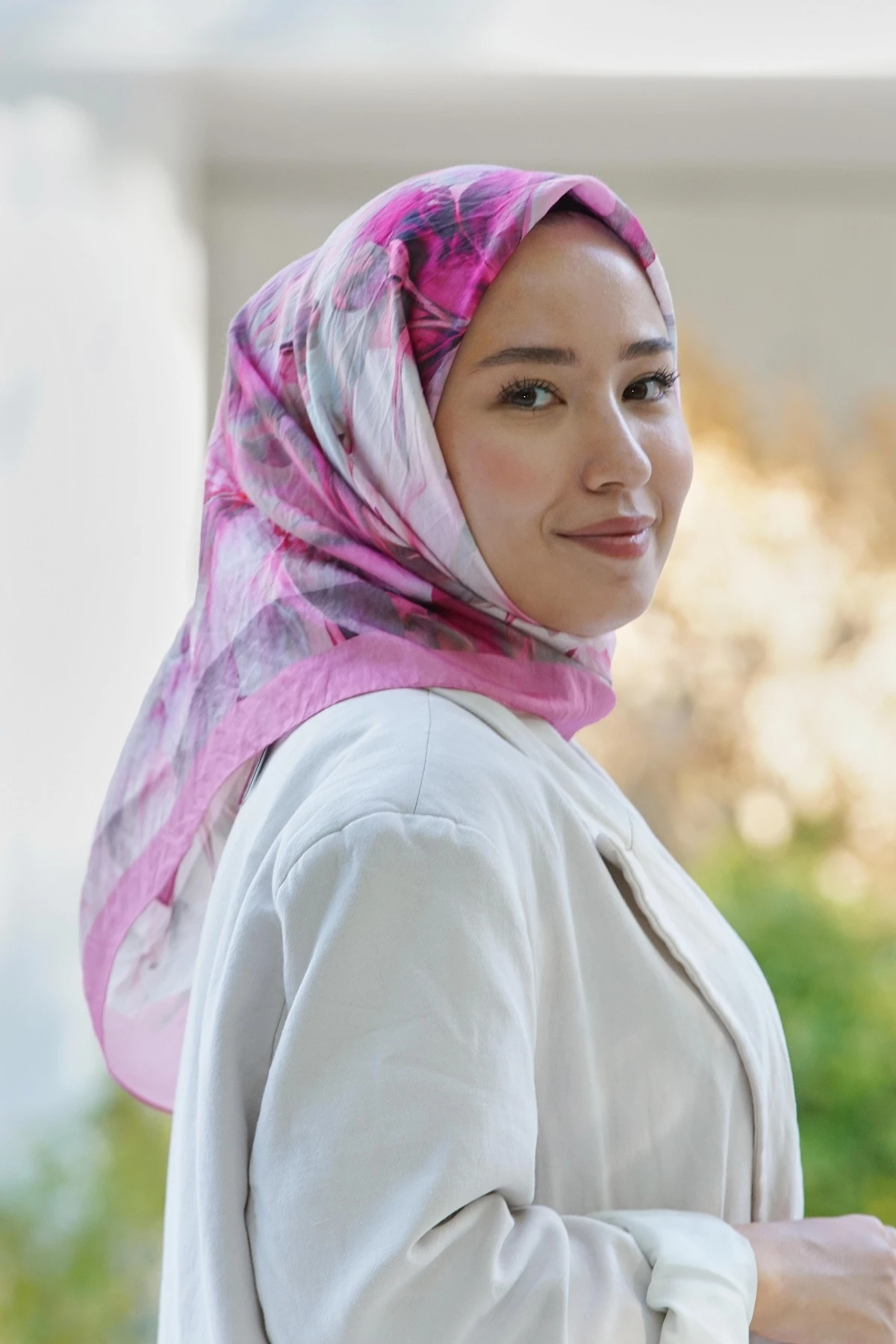 ŞEKER PEMBE Loryan Scarf Diamond Elisa Eşarp