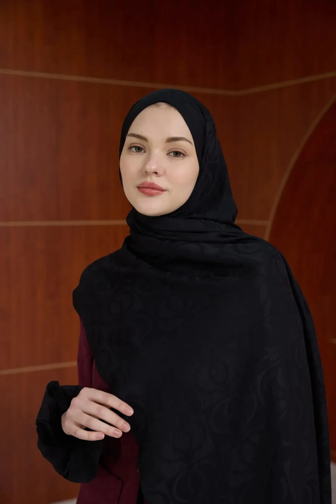 SİYAH İpekhan Sedef Touch Şal 2100