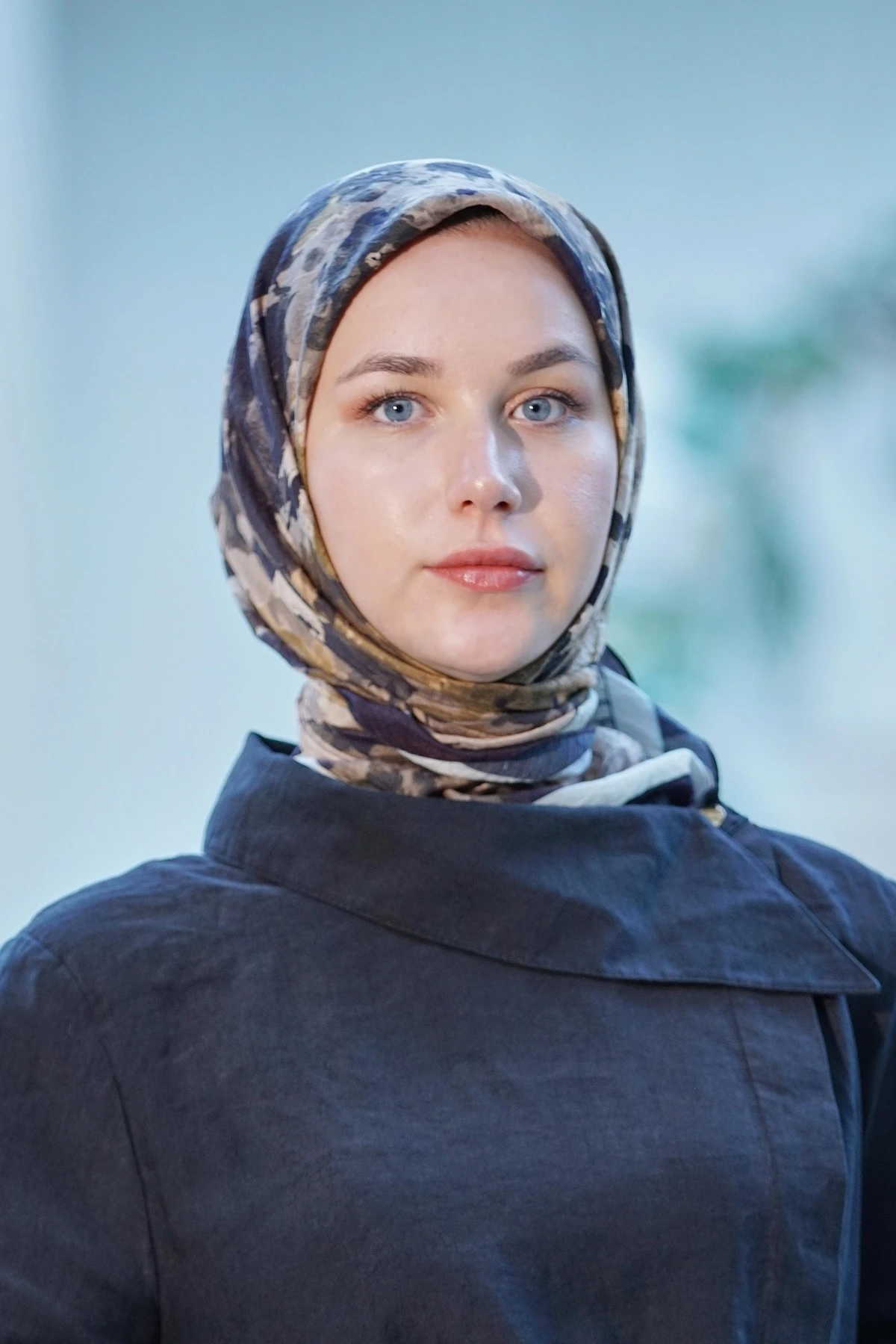 SİYAH Loryan Scarf Duman Desen Henna Eşarp