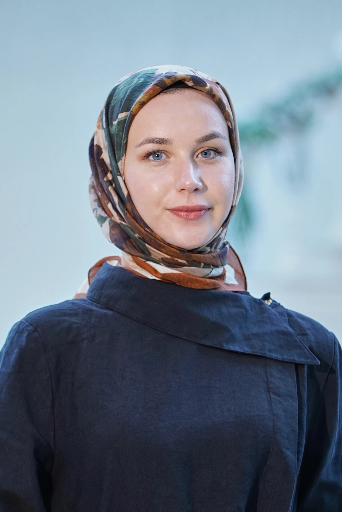 Tarçın Loryan Scarf Duman Desen Henna Eşarp