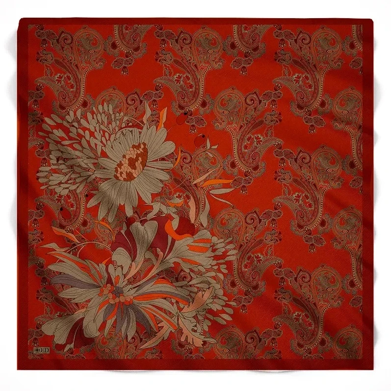 Turuncu Ed Scarf Vision Art Collection Flare Eşarp