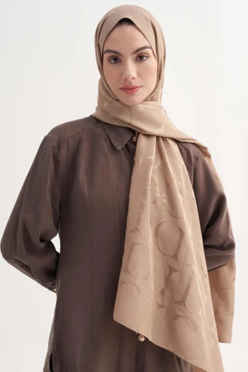 Vizon Carell Monogram Desen Rina Floş Jakar Şal