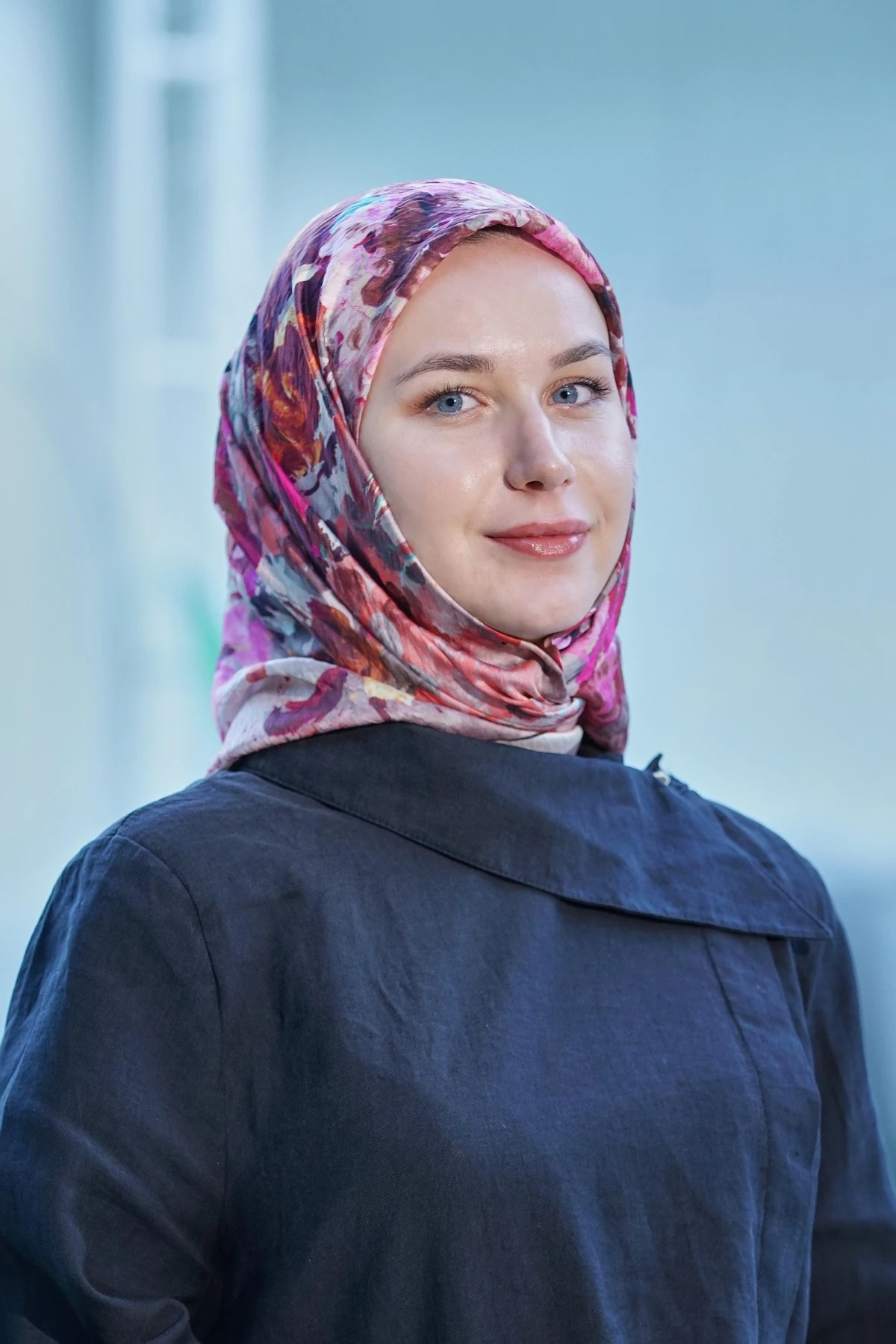 Vizon Pudra Loryan Scarf Duman Desen Henna Eşarp