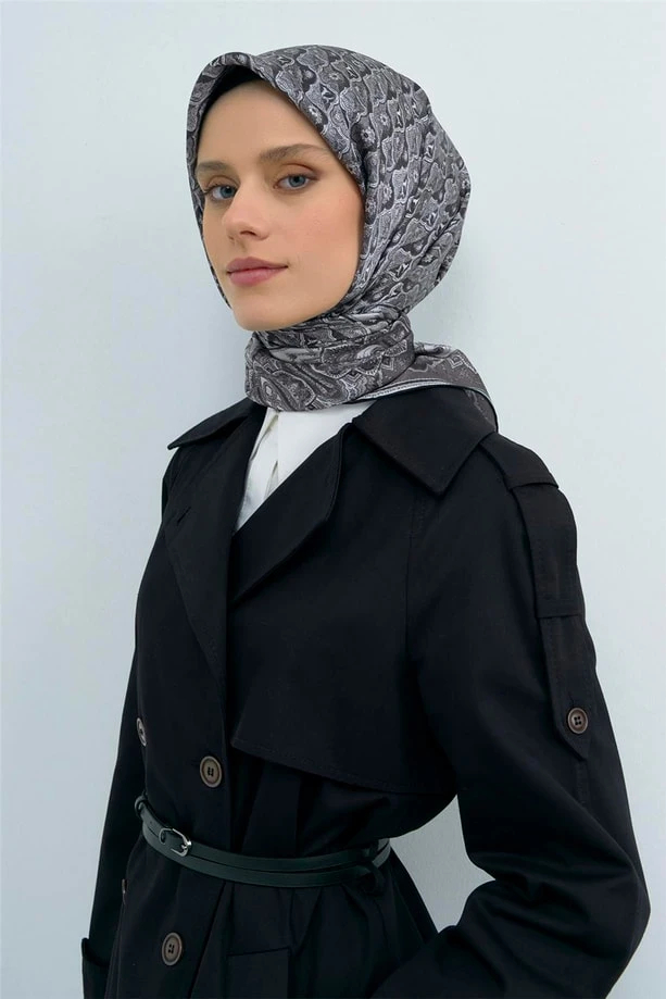 01 Armine Twill İpek Eşarp 9518D