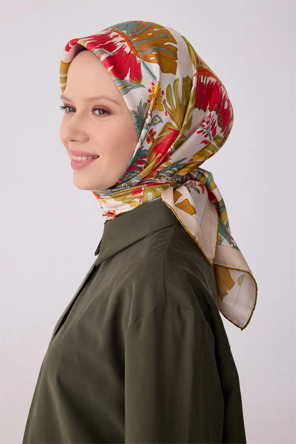 01 Belli Twill İpek Eşarp 4323D