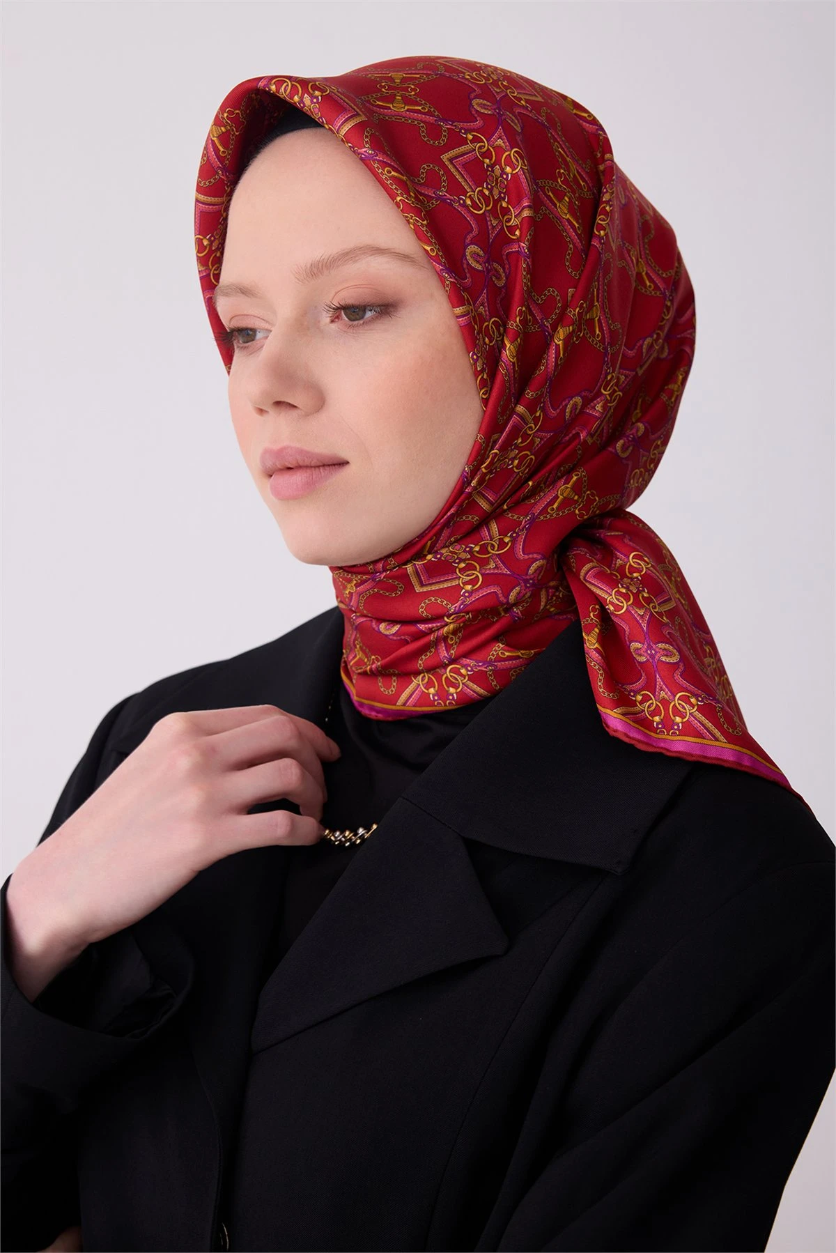 01 Belli Twill İpek Eşarp 4328D