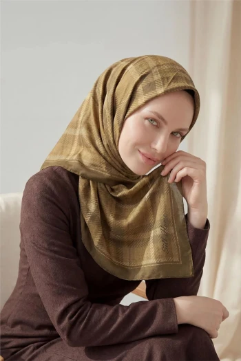 01 Silk Home Ekose Desen Velora Eşarp