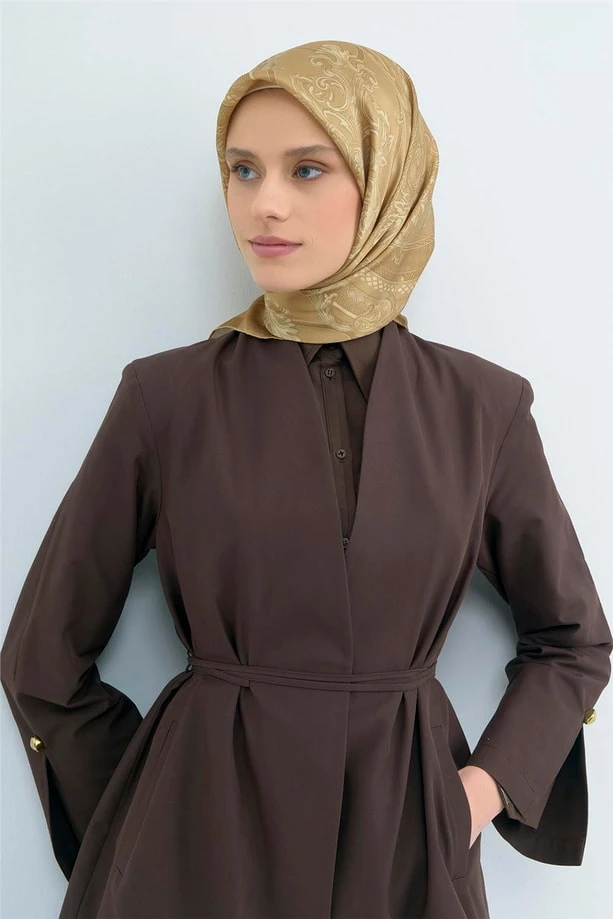 02 Armine Twill İpek Eşarp 9537D