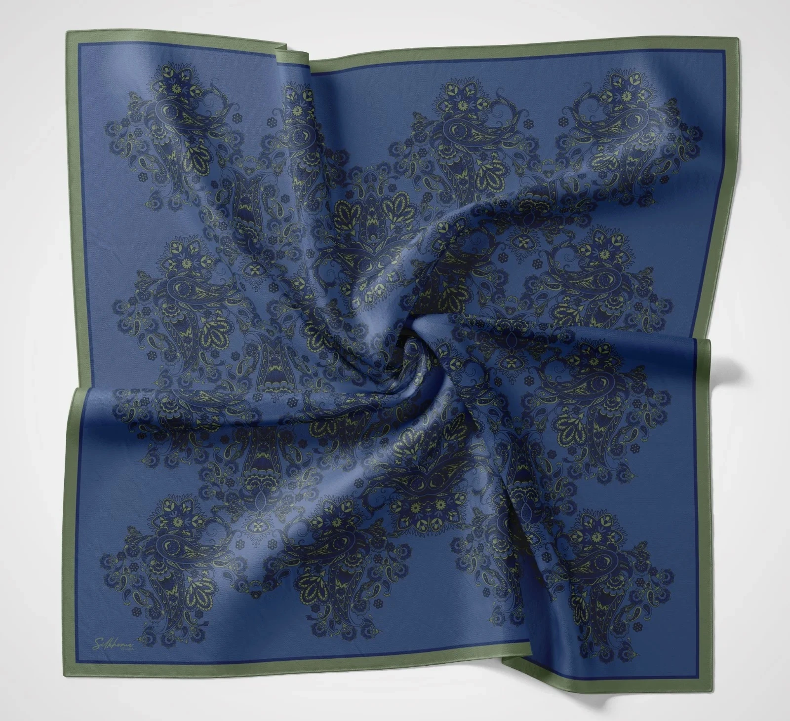 02 Silk Home Etnik Kenar Bordürlü Velora Eşarp