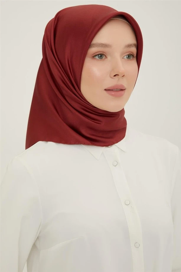 03 Armine Twill Düz Boyalı Eşarp
