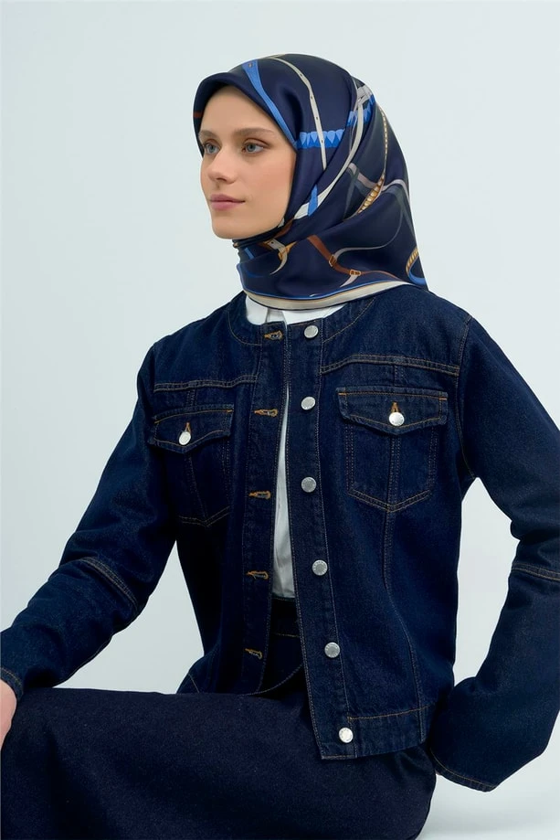 03 Armine Twill İpek Eşarp 9517D