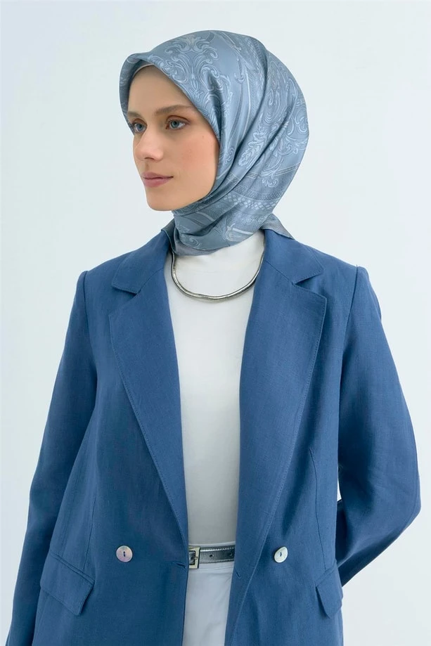 03 Armine Twill İpek Eşarp 9537D
