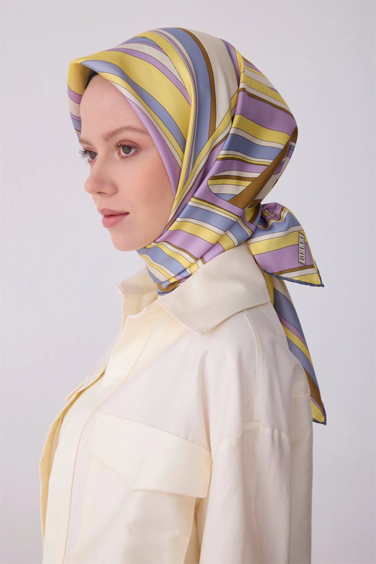 03 Belli Twill İpek Eşarp 4311D