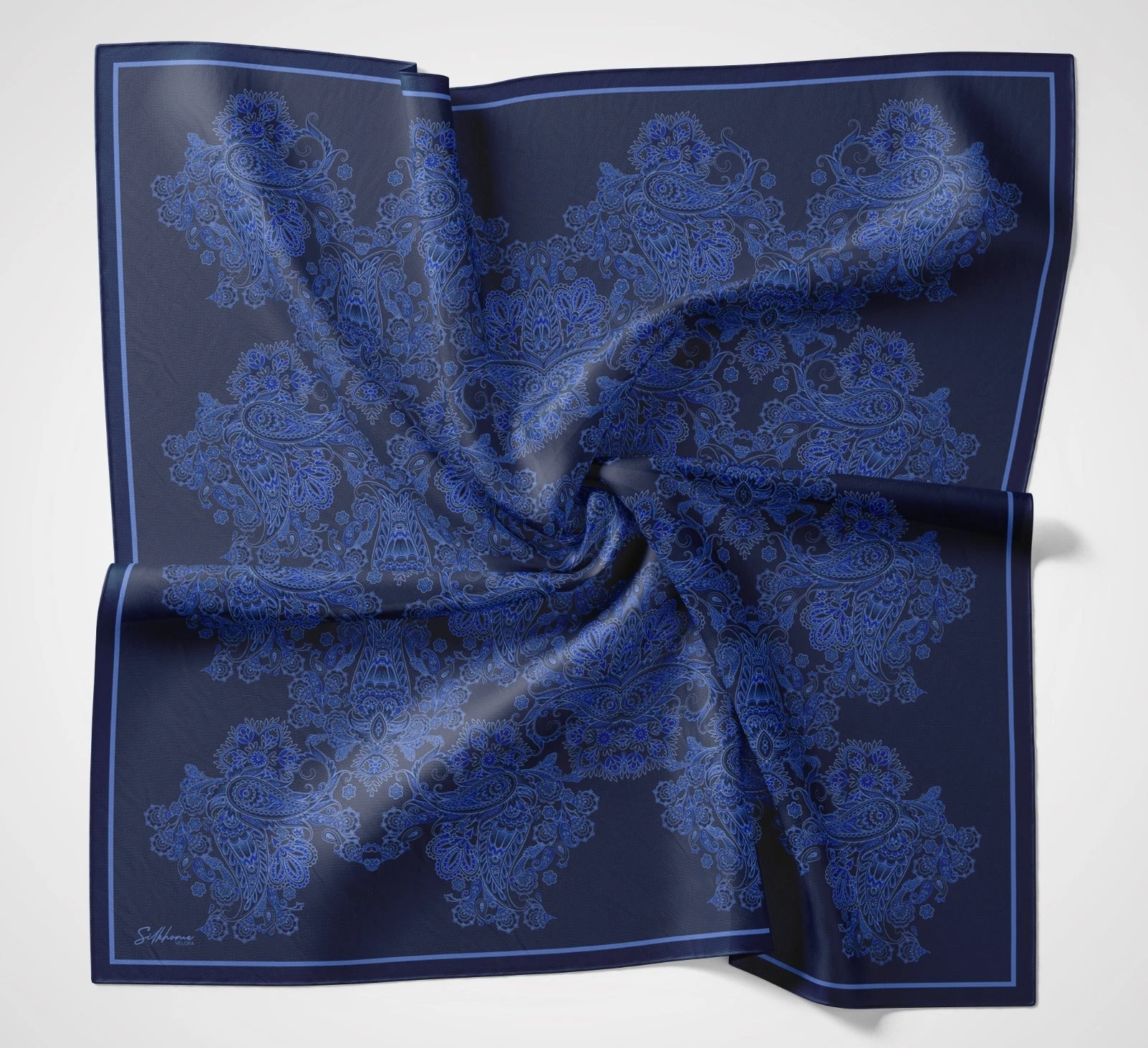 07 Silk Home Etnik Kenar Bordürlü Velora Eşarp