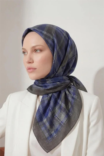15 Silk Home Ekose Desen Velora Eşarp