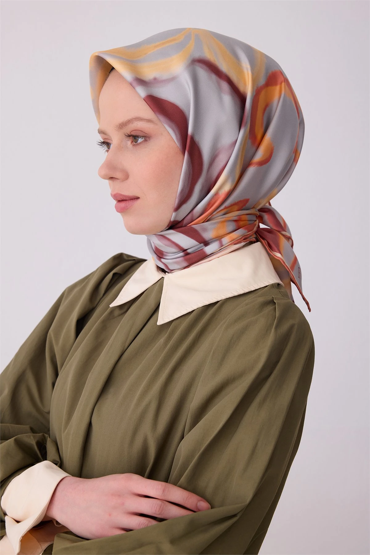 35 Belli Twill İpek Eşarp 4301D