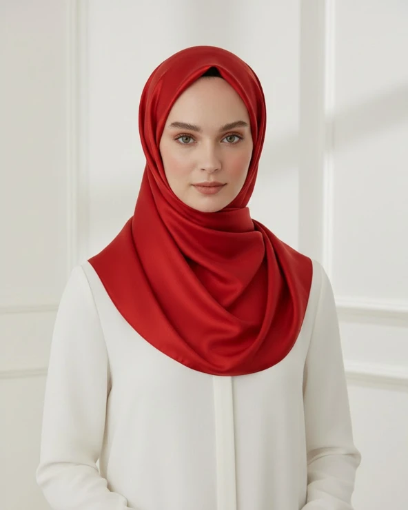 502 Armine Twill Düz Boyalı Eşarp
