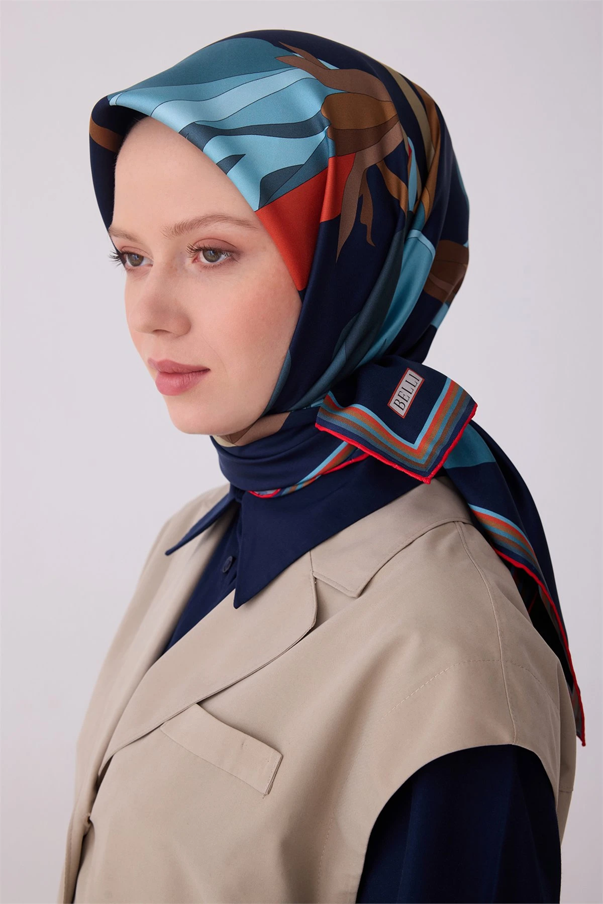 51 Belli Twill İpek Eşarp 4303D