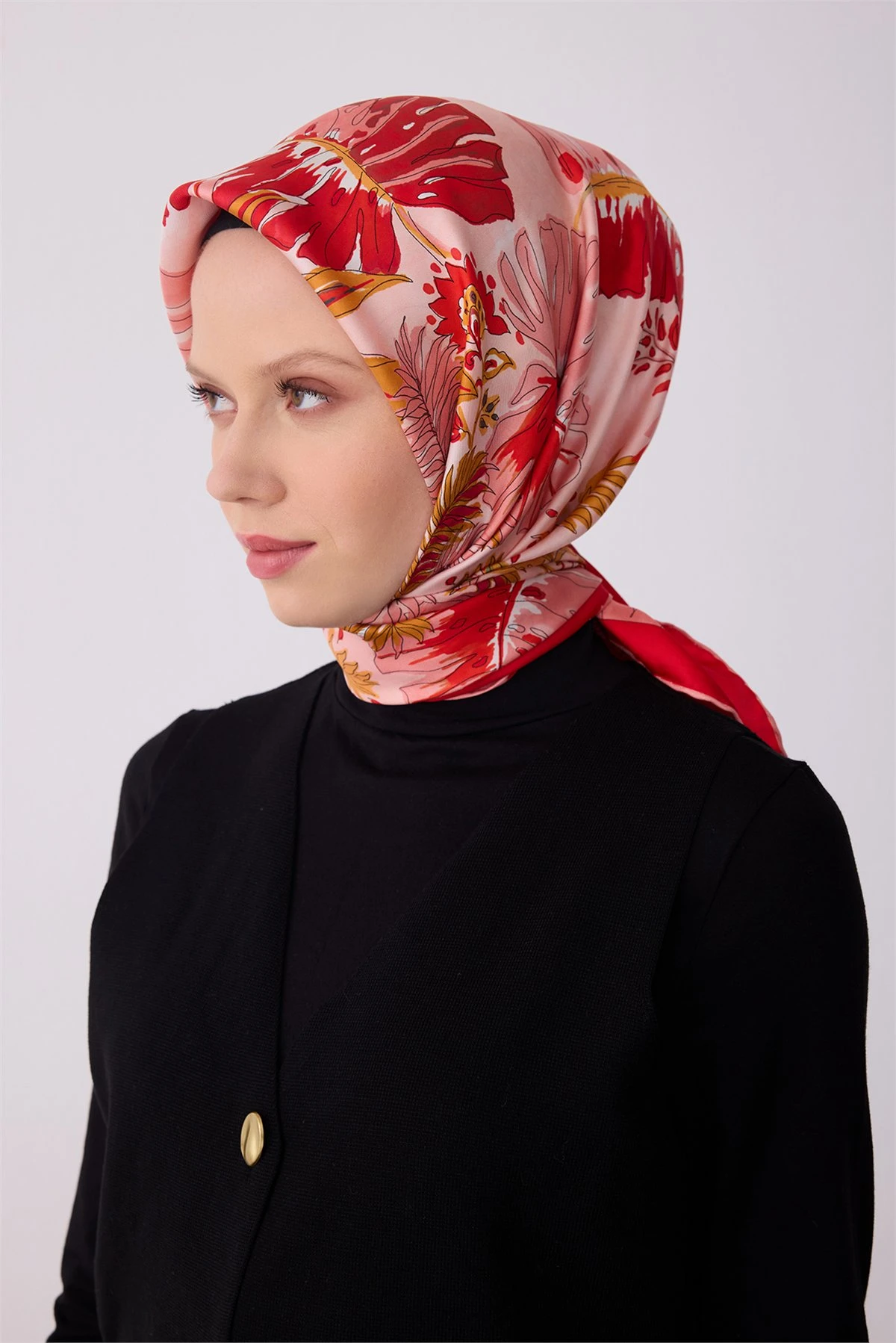 52 Belli Twill İpek Eşarp 4323D