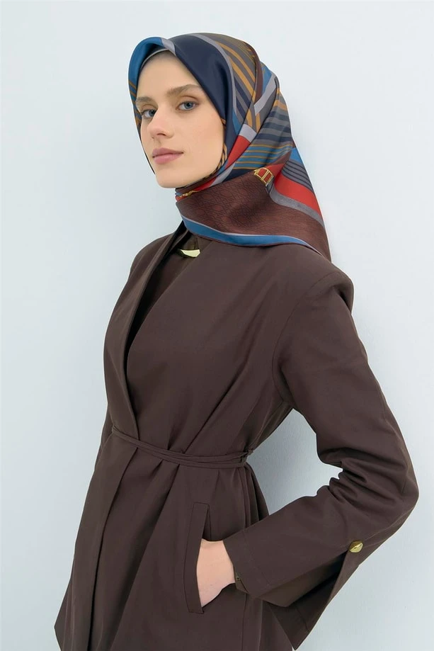 53 Armine Twill İpek Eşarp 9521D