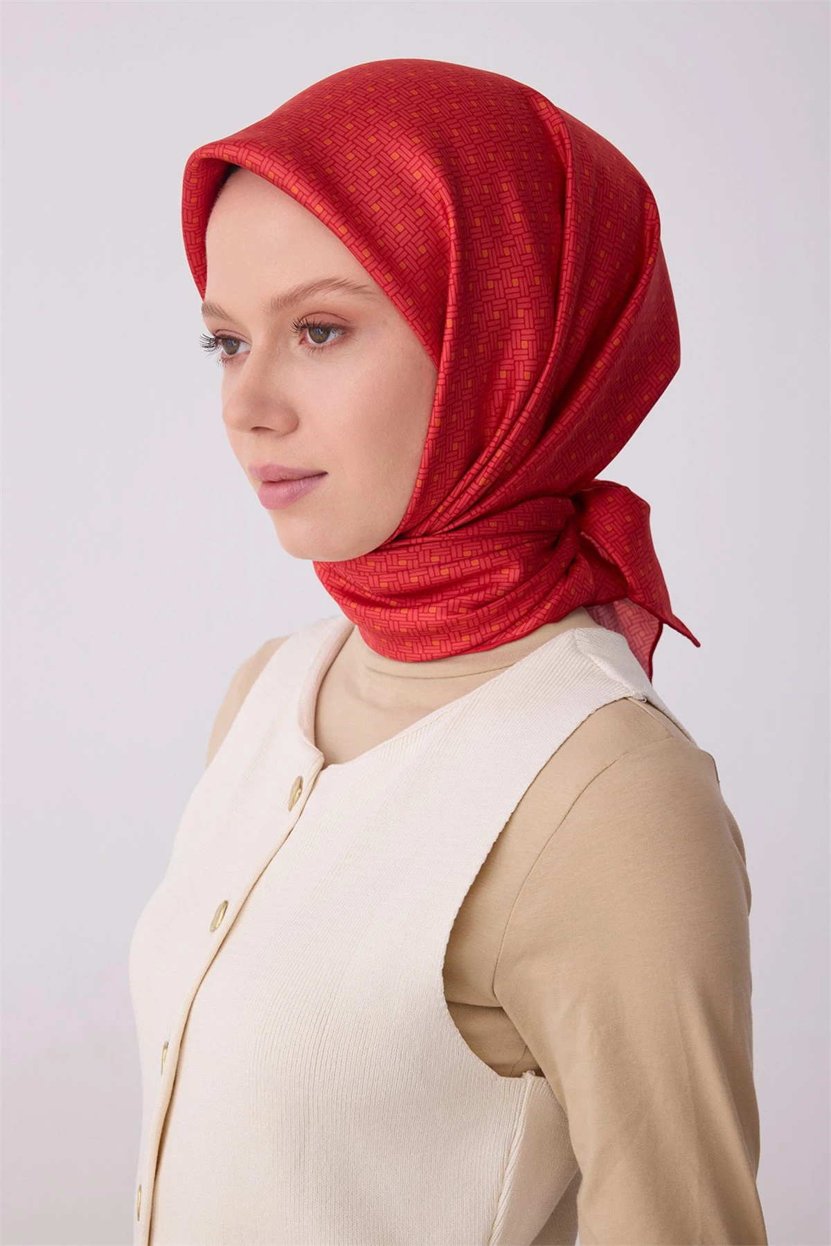 56 Belli Twill İpek Eşarp 4317D