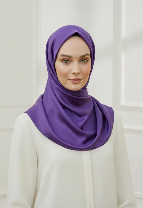 81 Armine Twill Düz Boyalı Eşarp