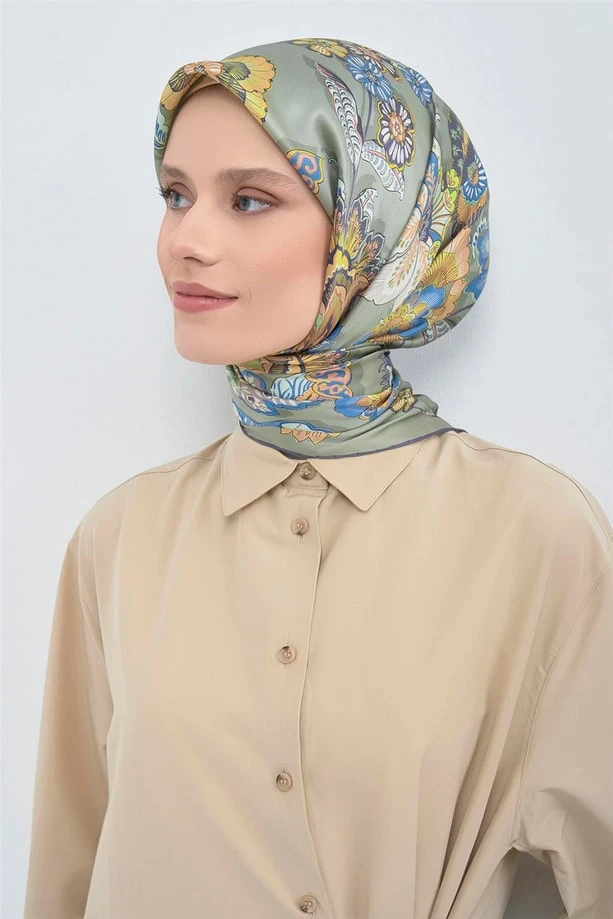 83 Armine Twill İpek Eşarp 9523D