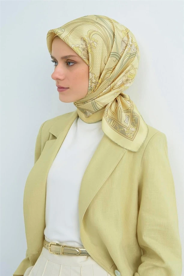 84 Armine Twill İpek Eşarp 9512D