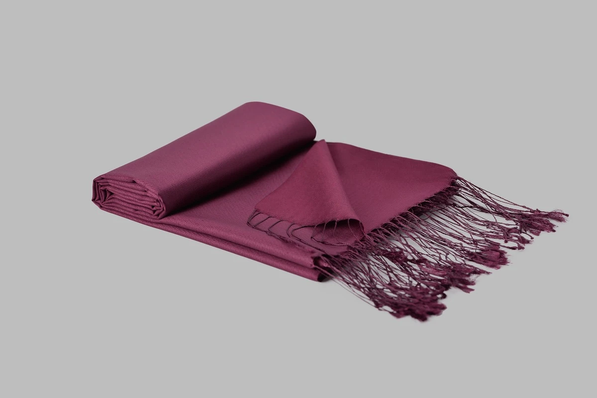Bordo-58 Armanda İpek Şal 3011