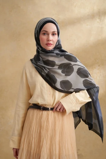 GRİ Armanda Pamuk Modal Şal 3380