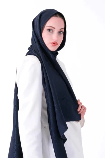 Koyu Lacivert Harem Scarf Diamond Asel Şal