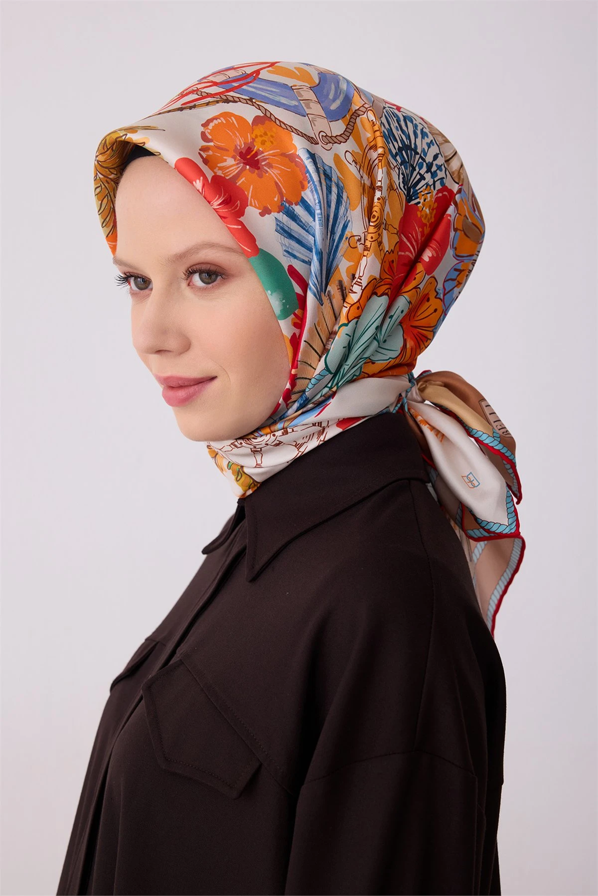 03 Belli Twill İpek Eşarp 4324D