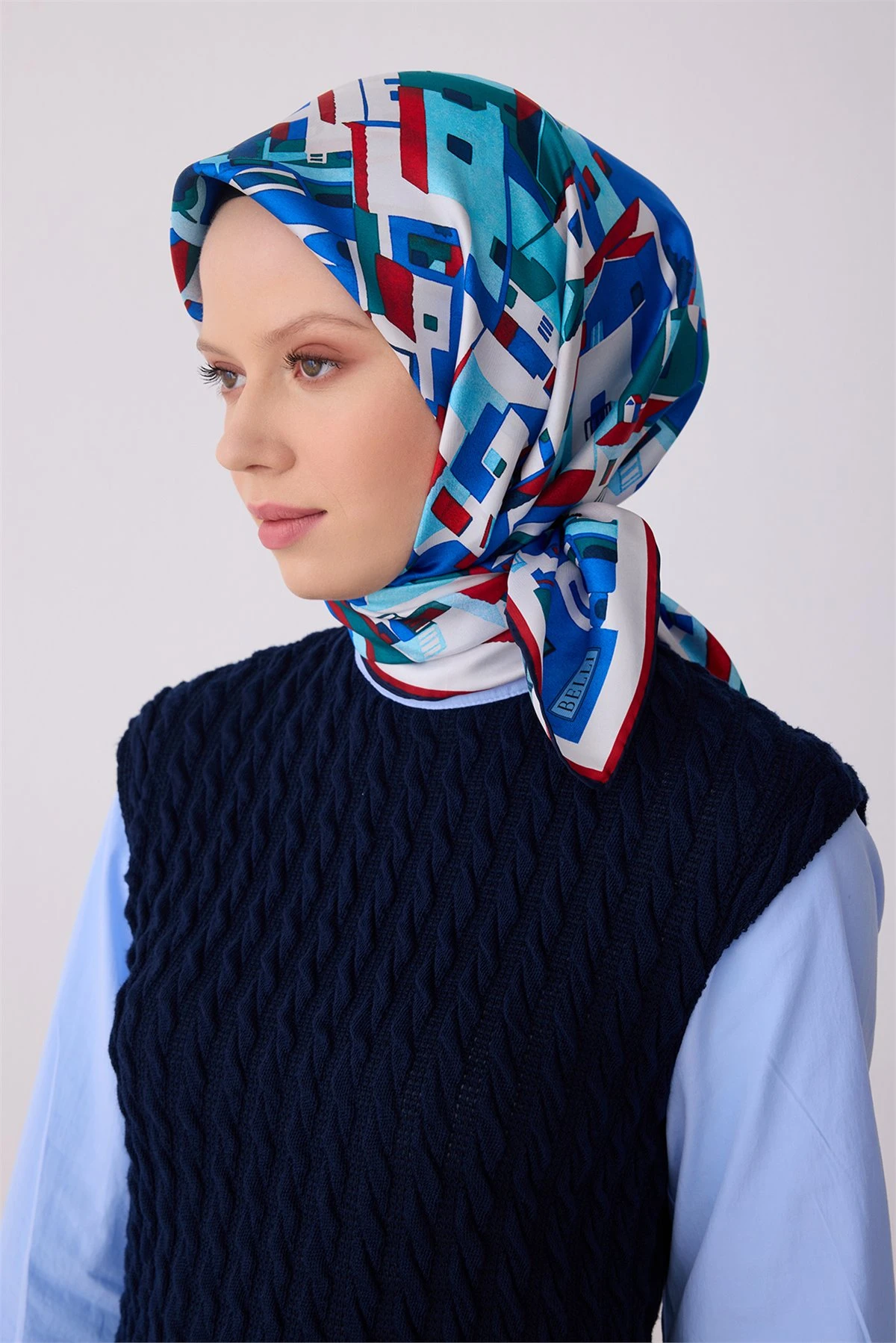 05 Belli Twill İpek Eşarp 4307D