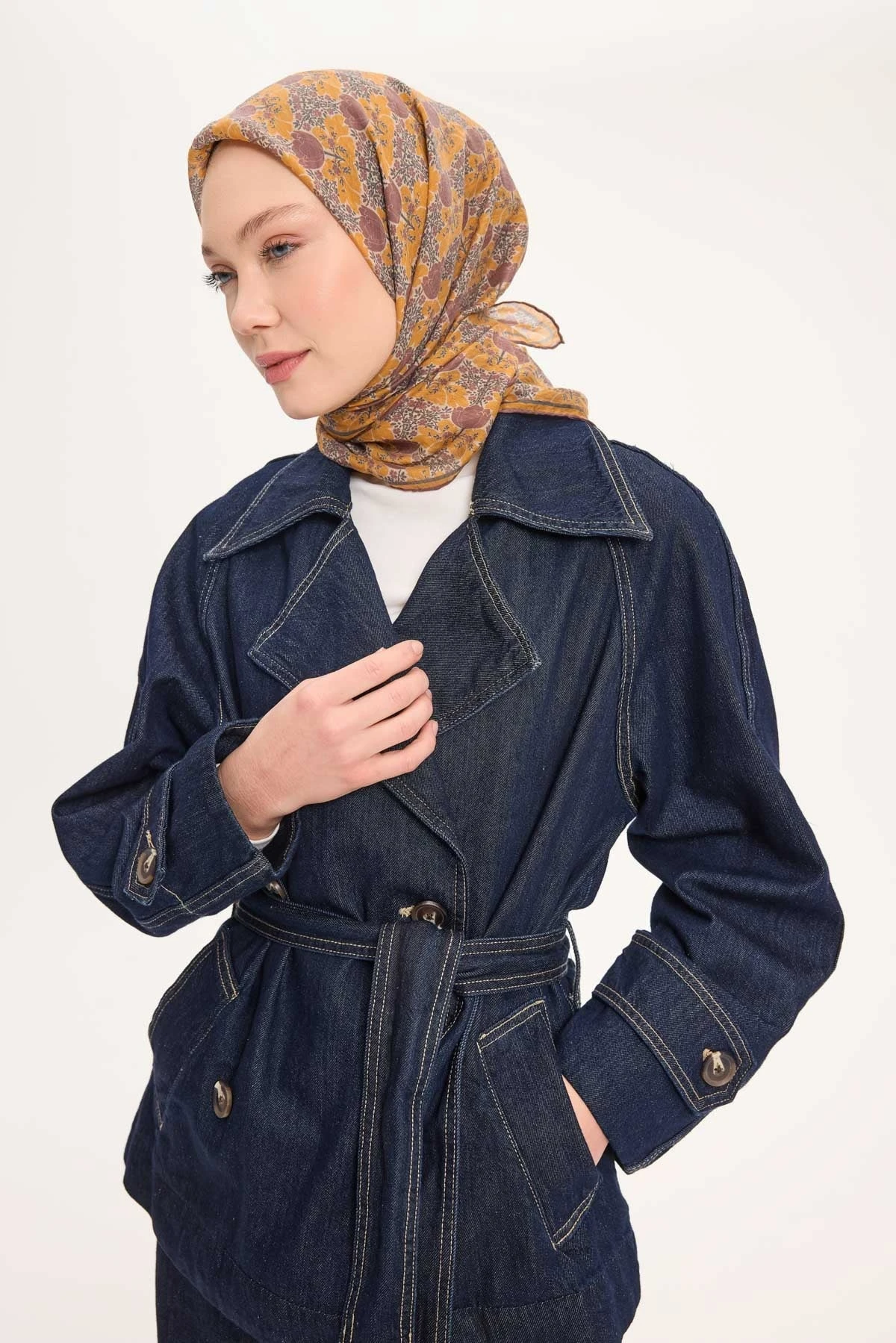 10 Silk Home Tencel Bahar Desen Monare Eşarp