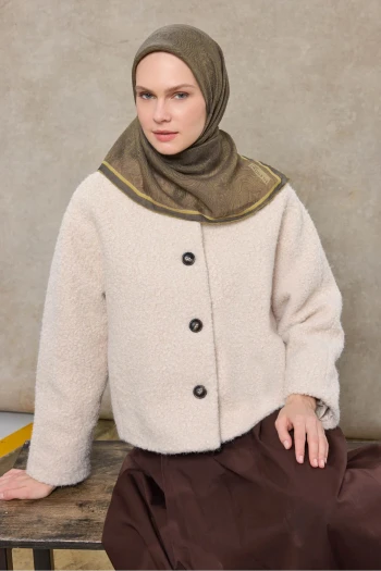 11 Silk Home Tencel Etnik Desen Monare Eşarp