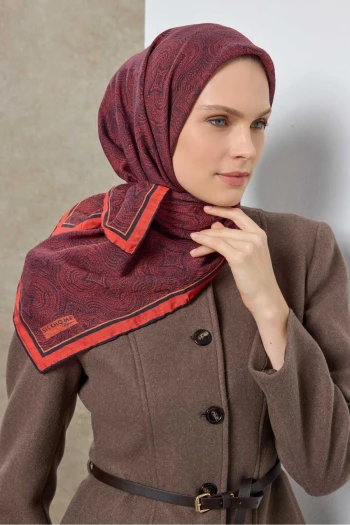 17 Silk Home Tencel Etnik Desen Monare Eşarp