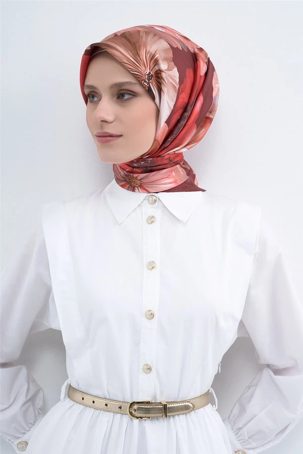 32 Armine Twill İpek Eşarp 9503D