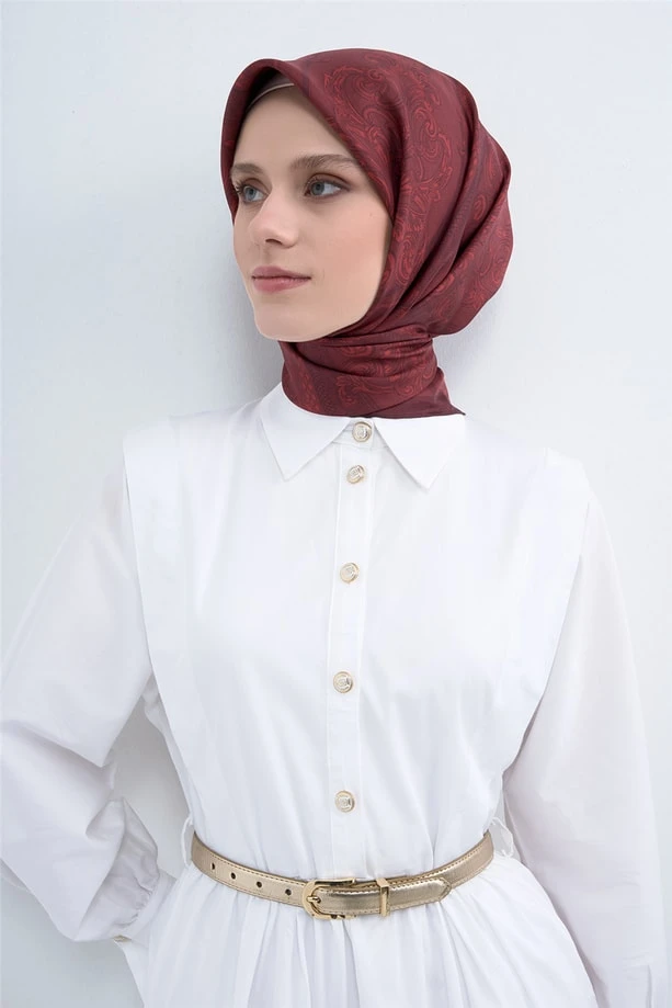 50 Armine Twill İpek Eşarp 9537D