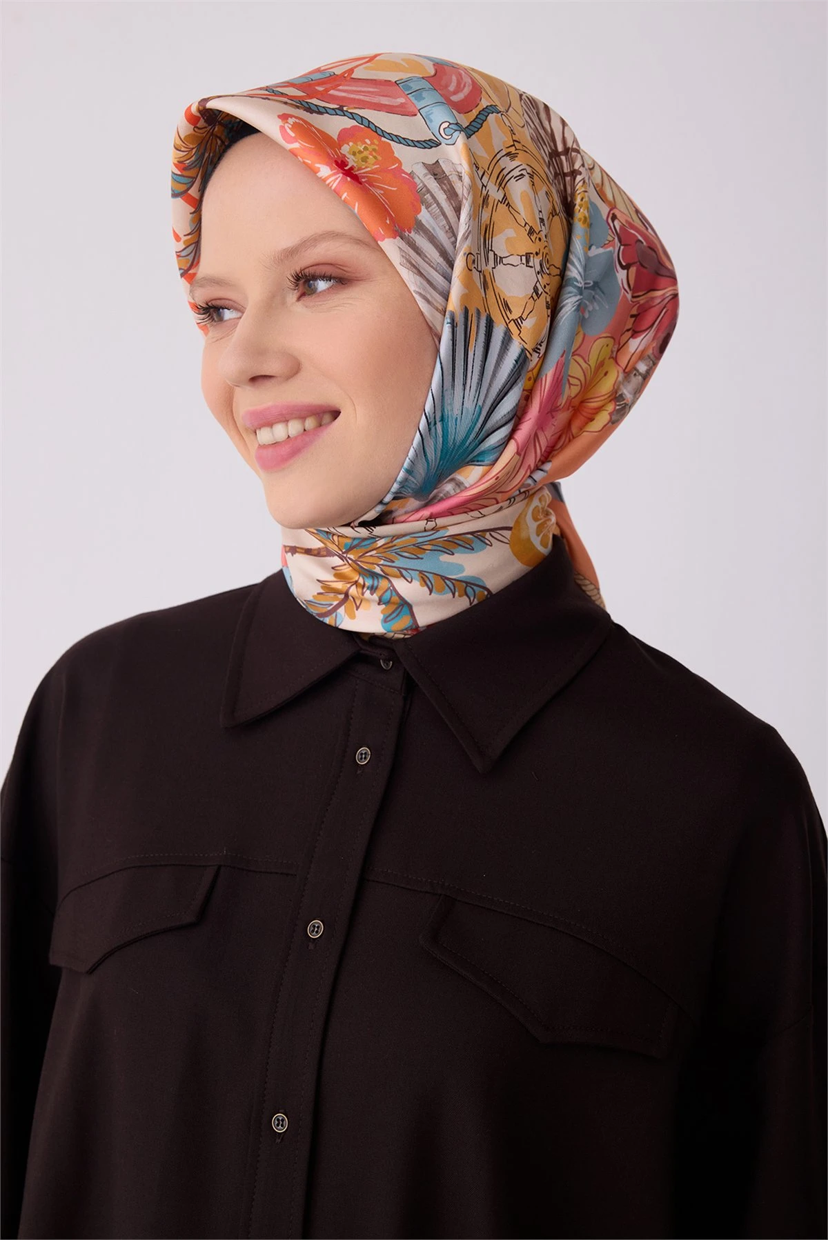 83 Belli Twill İpek Eşarp 4324D