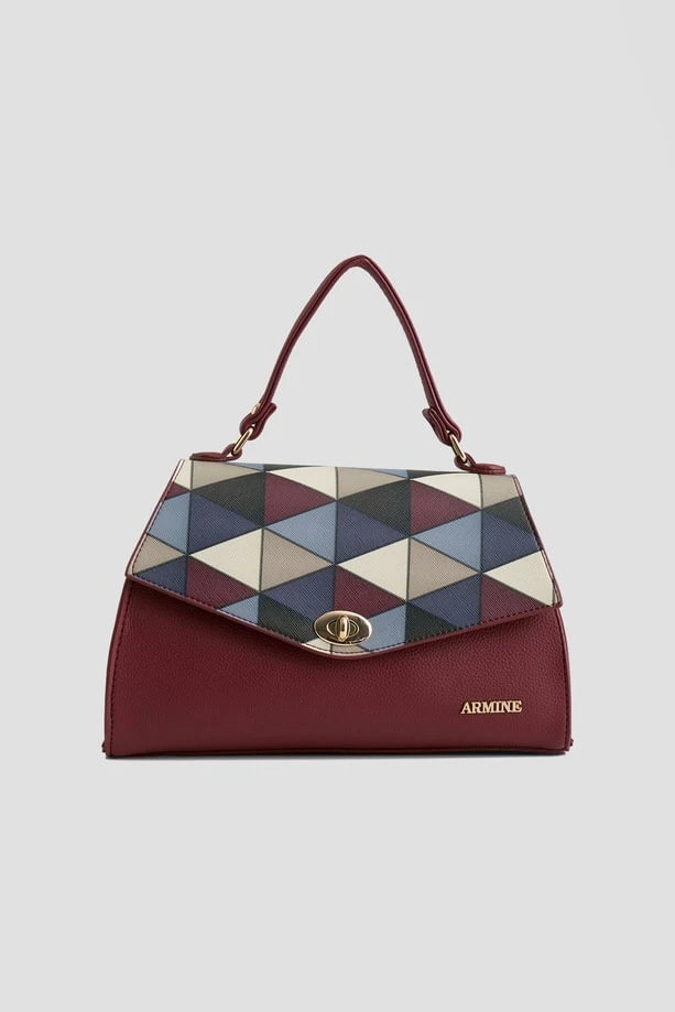 BORDO Armine Ekose Çanta 409