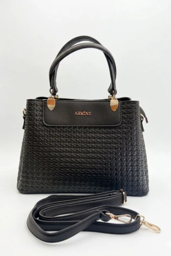 Kahve Armine Örgü Çanta 172