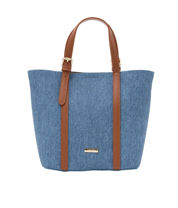 Mavi Aker Kot Görünümlü Kol Çanta CNT20124