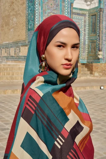 MÜRDÜM ED Scarf Clover Floş Viskon Şal